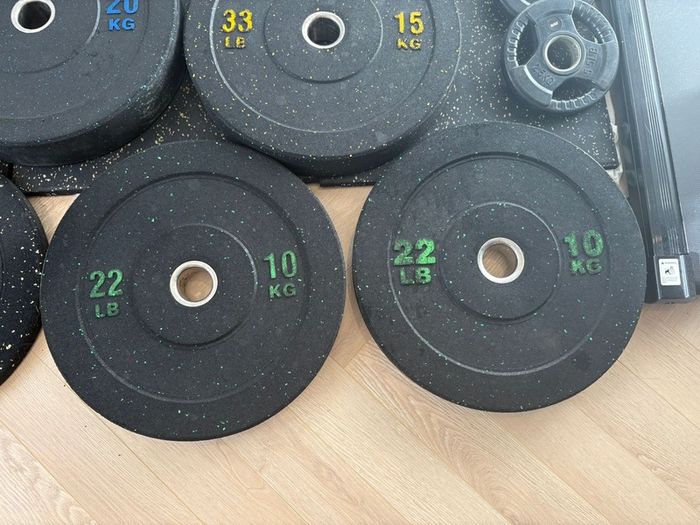 Plates Olympic Rubber Bumper Plates 160kg