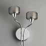 Wall lights x 2 chrome Image 9