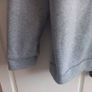 Grey Sweatshirt with Lace V-neck Image 4