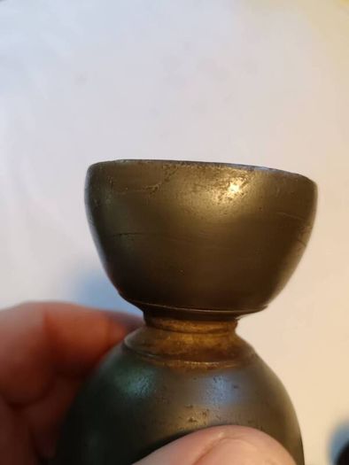 Irish Georgian Double Ended Pewter Drinks Measure