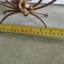 Cherub candle holder vintage golden metal Image 7