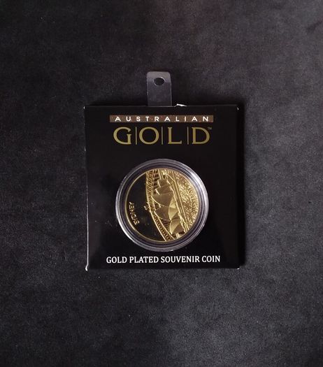 24K Gold Plated Australian Souvenir Coin/Medallion - Sydney Opera House