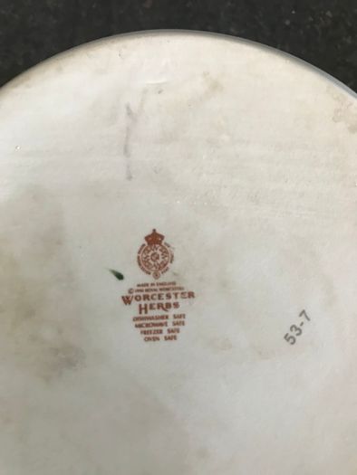 Vintage Worcester Herbs Dish