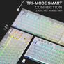 Redragon K621 Horus Tkl Rgb 3 Modes Bluetooth/2.4ghz/wired Tenkeyless Gaming Mechanical Keyboard - White Image 5