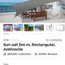 sun sail 3m x 4m Image 7