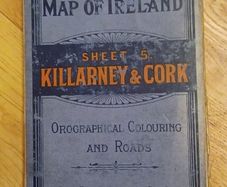 Vintage Map of Killarney and Cork