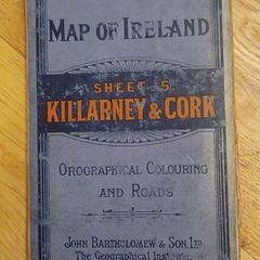 Vintage Map of Killarney and Cork