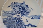 Antique Chinese porcelain blue and white plate 1890