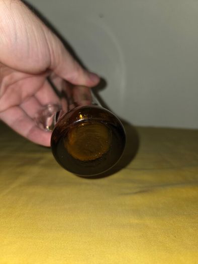Vintage hand blown Amber Jug