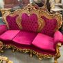 Old 3 piece gold salon set that has been restored Image 3