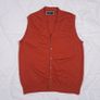 Charles Tyrwhitt Rust Orange Sleeveless 100% Merino Wool Knit Vest Gilet Mens Size L Image 9