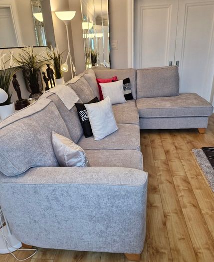 Grey L shaped Sofa