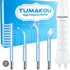 TUMAKOU High Frequency Facial Skin Tightening Wand Machine (4-in-1 Set)