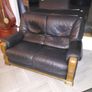 Real Leather 2 seater couch Image 2