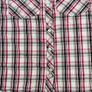 Quicksilver Button Up Short Sleeve Shirt Pink Plaid Sz Small - Pearl Button Image 4