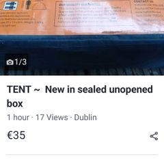 Tent , brand new , 2 person