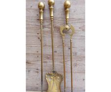 Brass Fire Set  3 piece  KAS331