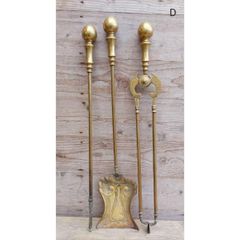 Brass Fire Set  3 piece  KAS331