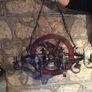 Vintage Cartwheel Gothic Style Chandelier Image 2