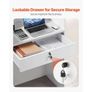 Reception Desk, 60 cm Rectangular Front Counter Table, Modern Office Reception Desk with Drawer, Small Minimalist Retail Counter Table Image 3