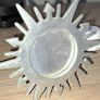 small silver sunburst mirror Image 3