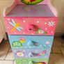Teamson Kids hand painted set of childrens 4 drawers Image 2
