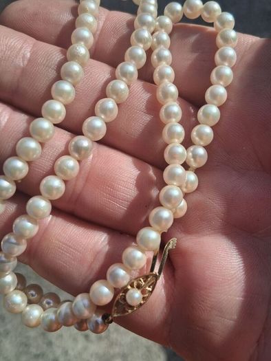 9k Gold Freshwater Pearl Necklace