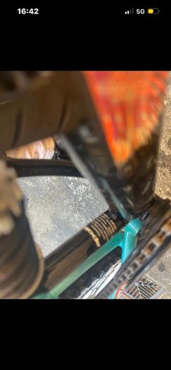 turquoise bike