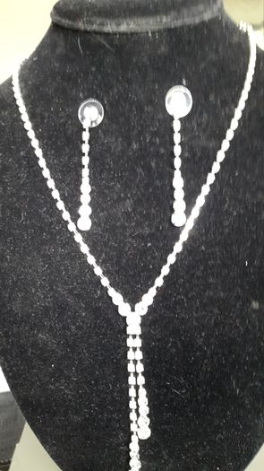 Bridal Necklace and matching Earrings ( DEBS )