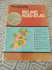 Vintage Ireland Road Atlas