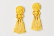 H&amp;M Yellow Tassel Earrings!
