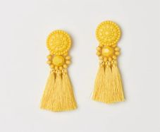 H&M Yellow Tassel Earrings!