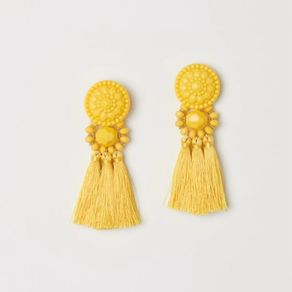 H&M Yellow Tassel Earrings!