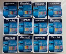 Bundle of Microlet Coloured Lancets