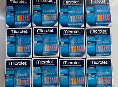 Bundle of Microlet Coloured Lancets