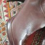 Rushed Cuff Leather Boots Image 3