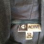 Comfy Charcoal Velour Zip Hoodie size 8-10 Image 3