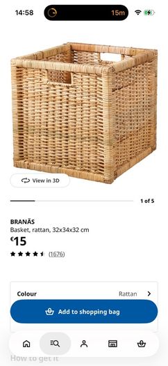 2 ikea baskets