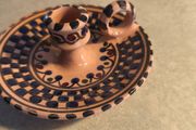 Ceramic hand painted Candle Holder