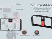 BRAND NEW smartphone Video Rig Hand Grip Filmmaking Case Phone Video Stabilizer Handheld Tripod Mount for iPhone Android