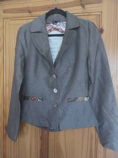 St Martins linen cotton blend jacket (free post)