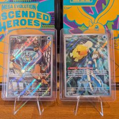 Pokemon Squirtle 148 and Mistys Psyduck 193 Illustration Rare Cards