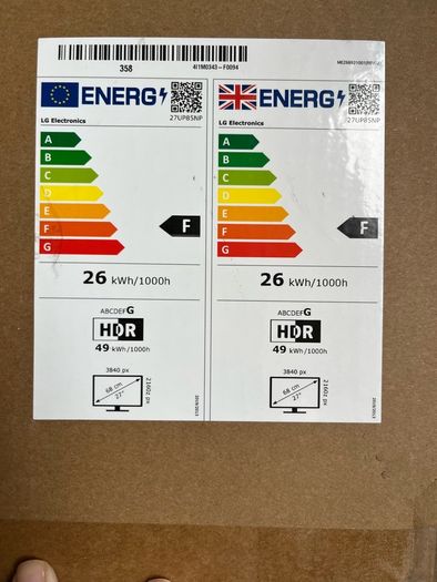 LG UHD monitor 27"