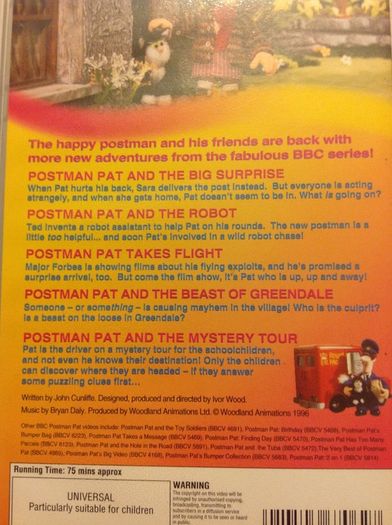 Postman Pat: Big Surprise.  Vhs Video