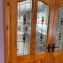Red Deal Doors With Glass and plain Image 7