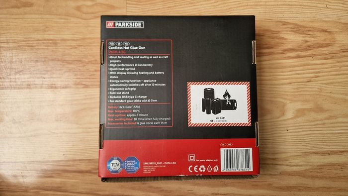 Parkside Hot Glue Gun PHPA4B3