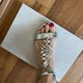 Jimmy  Choo crystal silver sandal size 4 /37 Image 6