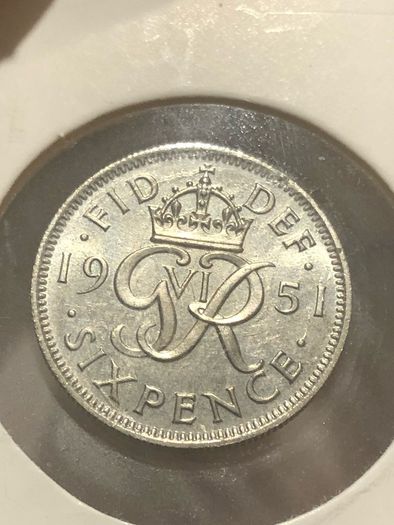 1951 Proof sixpence George VI 20 k minted