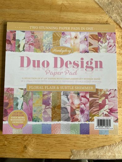Hunkydory crafts duo design paper pad