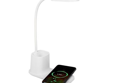 New 20x LED Desk Light Lamp 10W Wireless Induction Charging Charger #1506